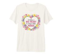Enseignant-éducateur en Forme de Grand cœur et de Petits Esprits T-Shirt Haut de Gamme