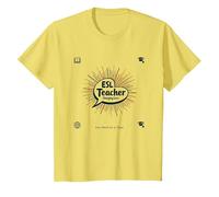 Enseignant ESL : Changer des Vies Un Mot à la Fois T-Shirt, Enfant, Citron, 4 Ans