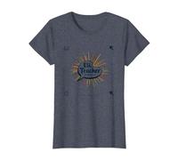 Enseignant ESL : Changer des Vies Un Mot à la Fois T-Shirt, Femme, Bleu Chiné, XXL