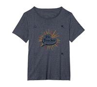 Enseignant ESL : Changer des Vies Un Mot à la Fois T-Shirt, Femme Grandes Tailles, Bleu Chiné, 3X