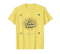 Enseignant ESL : Changer des Vies Un Mot à la Fois T-Shirt, Homme, Citron, XXL