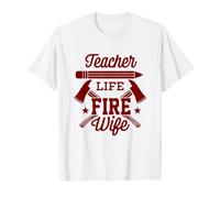 Enseignant et Pompier T-Shirt Graphique avec Valeur