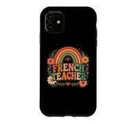 Enseignant français rétro Arc-en-Ciel Coque pour iPhone 11