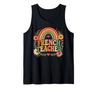 Enseignant français rétro Arc-en-Ciel Débardeur