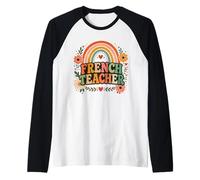 Enseignant français rétro Arc-en-Ciel Manche Raglan