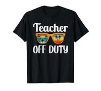 Enseignant Hors Service au Revoir école Bonjour Piscine T-Shirt Graphique avec Valeur