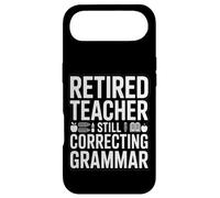 Enseignant retraité corrigeant Encore la Grammaire drôle Dicton Coque pour iPhone Air