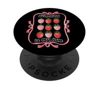 Enseignante Fraise Enseigner ma Confiture Coquette Retour PopSockets PopGrip Adhésif