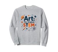 Enseignants d'art Art The Original STEM Creative Education Sweatshirt, Unisexe pour Adultes, Gris Chiné, M