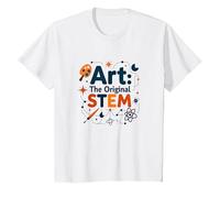 Enseignants d'art Art The Original STEM Creative Education T-Shirt, Enfant, Blanc, 10 Ans