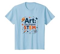 Enseignants d'art Art The Original STEM Creative Education T-Shirt, Enfant, Bleu Céleste, 3 Ans
