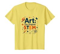 Enseignants d'art Art The Original STEM Creative Education T-Shirt, Enfant, Citron, 10 Ans