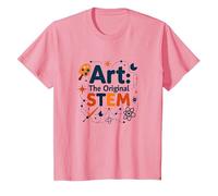 Enseignants d'art Art The Original STEM Creative Education T-Shirt, Enfant, Rose, 4 Ans