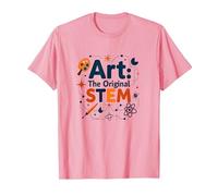 Enseignants d'art Art The Original STEM Creative Education T-Shirt, Homme, Rose, L