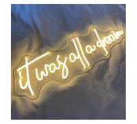 Enseigne au néon Enseigne au néon It Was All A pour rêve pour décoration murale maison salle de fête