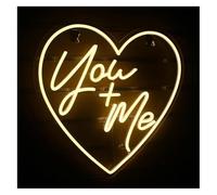 Enseigne au néon Lampe néon apaisante « Toi et Moi » pour la décoration de salle réception mariage(3)
