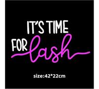 enseigne au néon Lettres colorées Intérieur Luminaires Il Est Temps Pour La Beauté, Signe Néon Décoration De Salle