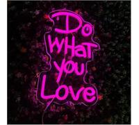 Enseigne au néon Lettres colorées Intérieur Luminaires Néon Design Faites Ce Que Vous Aimez 5v Décoration