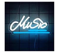 enseigne au néon Néon Enseignes lumineuses Decor Enseigne Lumineuse Music À Intensité Variable Pour Chambre Coucher