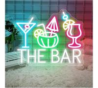 Enseigne au néon Néon signe Enseignes Au TIKI Bar Pour Décoration Murale The Intensité Variable Pour Film Home Club(32cmx40cm)