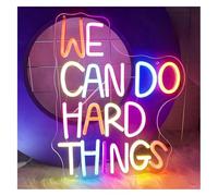 enseigne au néon NOUS POUVONS FAIRE DES CHOSES DIFFICILES Décorations lumineuses au néon multicolores