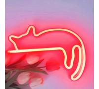Enseigne Au Néon Pour Chat,Décoration Murale,Panneau Lumineux Led,Magasin D'animaux,Club D'animaux,Usb,Pour Chambre,Maison,Fête,Cadeau D'anniversaire - Type A Cat Red