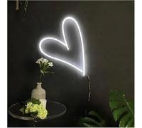 Enseigne au néon Pour lampe néon, emprunt au mot « Cœur » pour enseigne pour(Blanc)