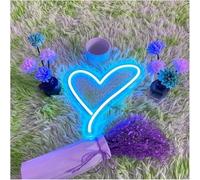 Enseigne au néon Pour lampe néon, emprunt au mot « Cœur » pour enseigne pour(Bleu)