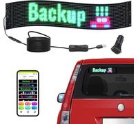 Enseigne LED avec interface utilisateur interactive - Panneau de défilement LED P6 pleine couleur - Panneau d'affichage DIY avec animations de texte personnalisées - Contrôle par application Bluetooth