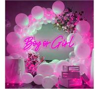 Enseigne lumineuse au néon D'Ambiance Apaisante Lampe Lumières Au Néon À Luminosité Réglable Boy Or Girl Panneau(D)