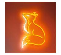 enseigne lumineuse au néon Enseigne lumineuse LED néon renard intensité variable idéale pour le salon la chambre d'enfant une de bébé sur thème