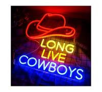 enseigne lumineuse au néon Enseignes lumineuses néon « Vive les cowboys » Décoration intérieure Restaurant Bar Soirée de bal promo