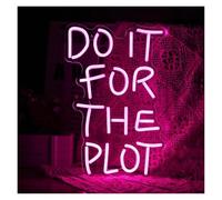 Enseigne lumineuse au néon Faites-le pour l'intrigue pour enseigne au néon LED à intensité variable pour alimentation pour USB