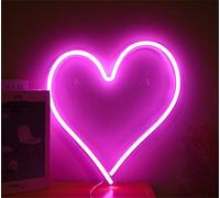 Enseigne lumineuse au néon LED coeur veilleuses à commande USB signe de chapiteau décoratif Bar Pub magasin Club Garage décor de fête à la maison