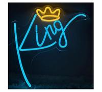 Enseigne lumineuse au néon Pour enseigne au néon lettres bleues lumière pour couronne lumières décoratives pour fête d'anniversaire(Neon1)