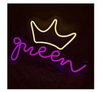 Enseigne lumineuse au néon Pour enseigne au néon lettres bleues lumière pour couronne lumières décoratives pour fête d'anniversaire(Neon2)