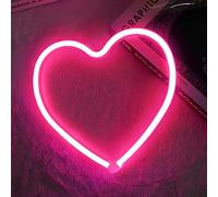 Enseigne Lumineuse de Décoration de cœur, Led au néon pour la décoration murale pour la maison, le bar, le restaurant, Noël, une fête d'anniversaire, un cadeau, décoration murale