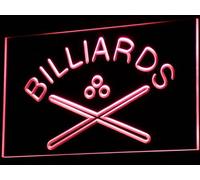 Enseigne Lumineuse i590-r Billiards Pool Cue Room Bar Pub Neon Light Sign