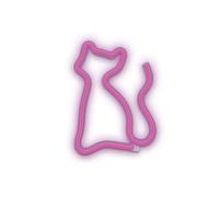 Enseigne lumineuse LED de avec batterie, USB, lumière domestique, veilleuse, chat de Design, couleur rose