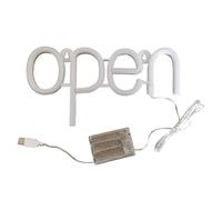 Enseigne Lumineuse LED Néon Open, Haute Luminosité, Étanche, Pour Commerce Extérieur