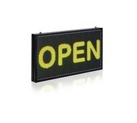 Enseigne Lumineuse LED Programmable P5 67x35 cm Noir Aluminium