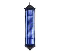 Enseigne Lumineuse Led Rotative Style Classique Pour Salon de Coiffure, Lanterne Rétro, Applique Murale Extérieure, Économie D'Énergie, Fixation Murale, Plusieurs Tailles, Noir A/B/105 Cm