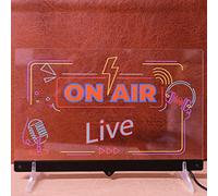 Enseigne lumineuse ON AIR avec panneau LED multicolore à suspendre ou avec base (À POSER)