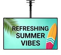 Enseigne Lumineuse Pour Cinéma - LED Haute Luminosité, Profil Ultra-Mince, Rotation Verticale/Horizontale, Fixation Murale/Pendentif Pour Salles De Spectacle(1PC,30 * 40cm)