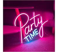 Enseigne lumineuse Pour lampe au néon, empruntez le mot Party Time pour enseigne pour
