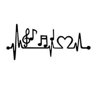 Enseigne Murale Musicale À Suspendre, Déco D'art Mural En Métal de Musique de Coeur, Sculpture Murale En Notes de Musique En Métal, Mur de Signe En Métal Décor de Mur À la Maison