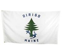 Enseigne Navale Marchande Et Marine Dirigo Maine Drapeau De Jardin Solide Drapeau Couleurs Vives Bannière Pour Pelouse Extérieur Mur 90X150Cm