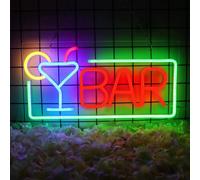 Enseigne Néon, Cocktail Bière Bar Néon Sign, Enseigne Bar Led Pour Bar Party Décoration murale, Enseignes lumineuses, Néon Light, Enseigne lumineuse Bar Déco, Décoration murale