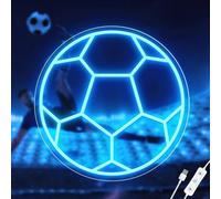 Enseigne néon LED à intensité variable pour décoration murale, alimentée par USB, panneau néon de sport pour décoration de chambre, cadeau de vacances pour enfants