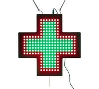 Enseigne Néon LED Croix De Dispensaire, Lampe De Signe Croix De Pharmacie, 35x35cm (13,7'' X 13,7''), 3 Modes-Toujours Allumé, Clignotant Et Clignotant Général, pour Décoration De Fenêtre Murale